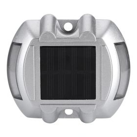 Casting Aluminum Solar Power Waterproof 6 LED Lamp Outdoor Road Driveway Pathway Light Yellow (Color: Yellow)